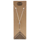 Gemstone Classic Point Pendant - Rock Quartz