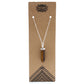 Gemstone Classic Point Pendant - Tiger Eye