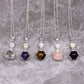 Gemstone Healing Hands Pendant - Tiger Eye