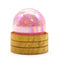 Gemstone Sphere 50mm - Rose Quartz Titanium Aura with Stand