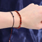 Zodiac Crystal Candle with Gemstone Bracelet - Leo